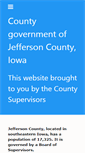 Mobile Screenshot of jeffersoncountyiowa.com